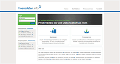 Desktop Screenshot of finanzdaten.info