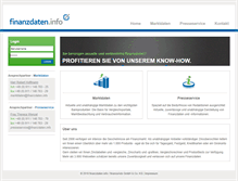 Tablet Screenshot of finanzdaten.info